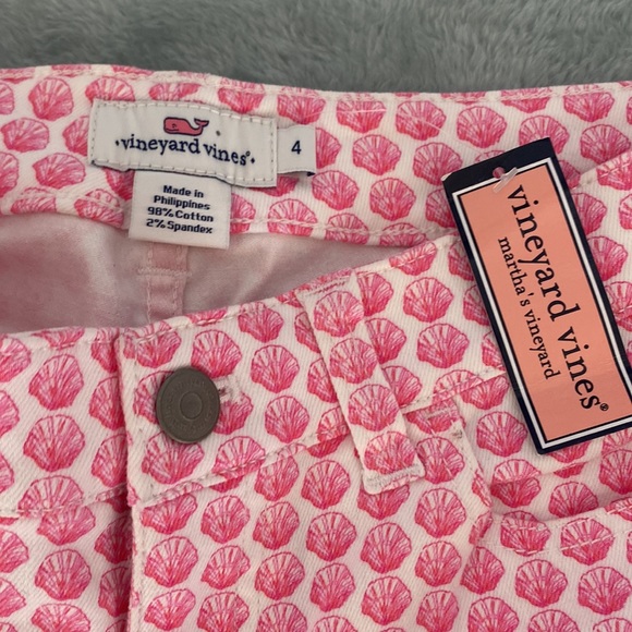 Vinyard Vines martha vinyards Nantucket Ankle Jean cotton & spandex pink &white - Picture 4 of 16